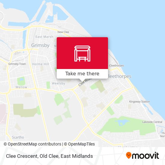 Clee Crescent, Old Clee map