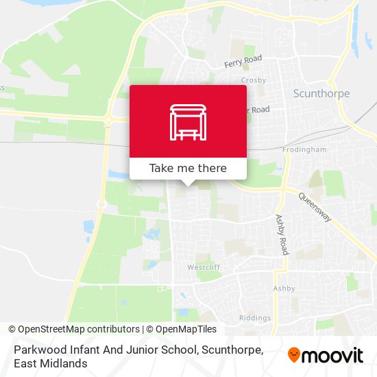 Parkwood Infant And Junior School, Scunthorpe map