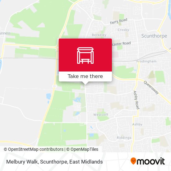 Melbury Walk, Scunthorpe map