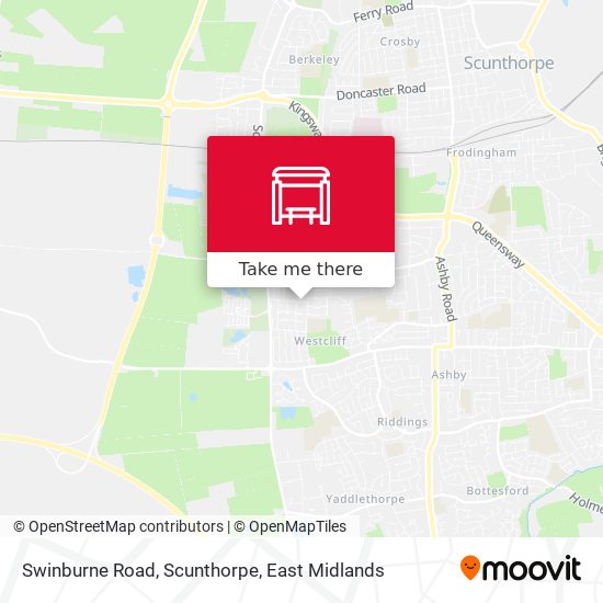 Swinburne Road, Scunthorpe map