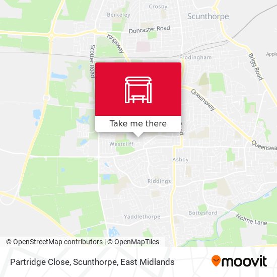 Partridge Close, Scunthorpe map