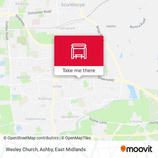 Wesley Church, Ashby map
