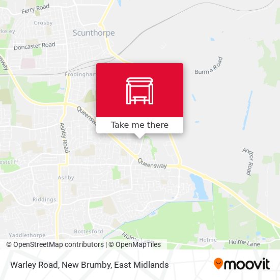 Warley Road, New Brumby map