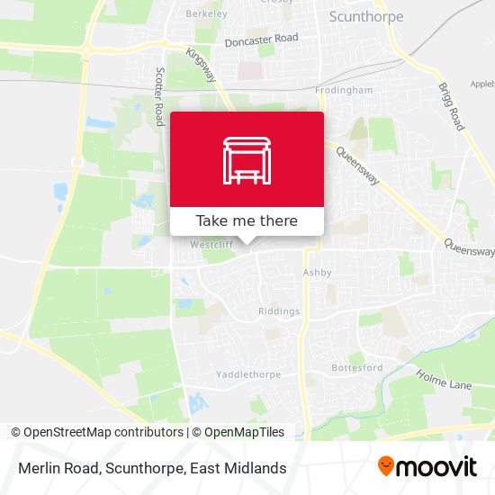 Merlin Road, Scunthorpe map