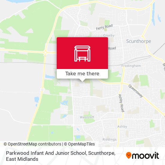 Parkwood Infant And Junior School, Scunthorpe map