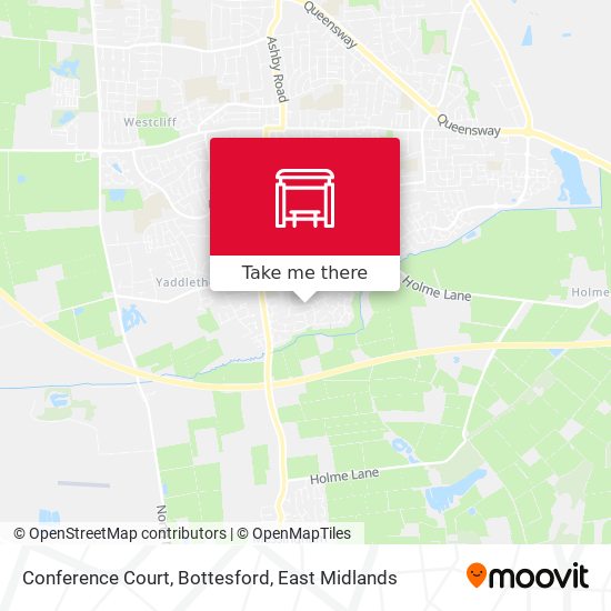 Conference Court, Bottesford map