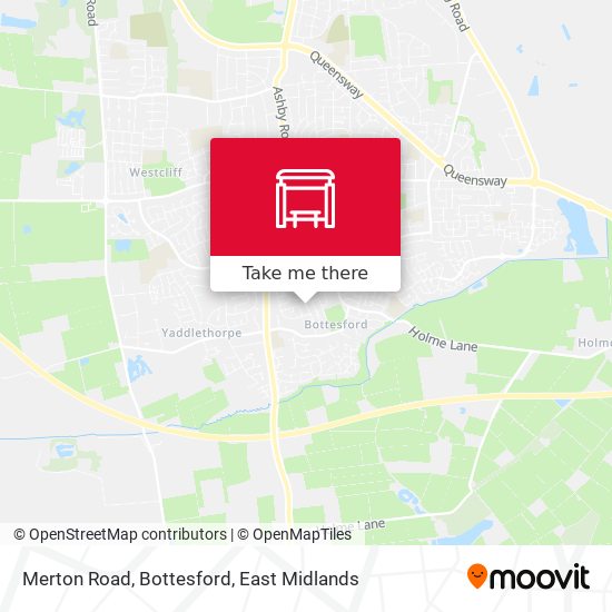 Merton Road, Bottesford map
