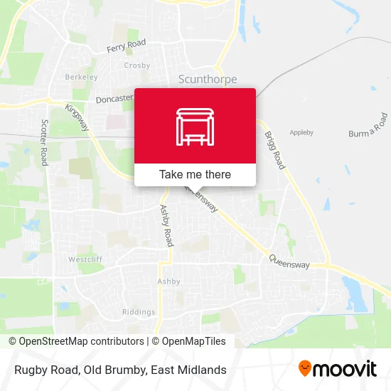 Rugby Road, Old Brumby map