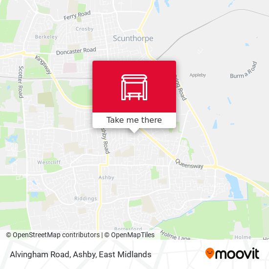 Alvingham Road, Ashby map