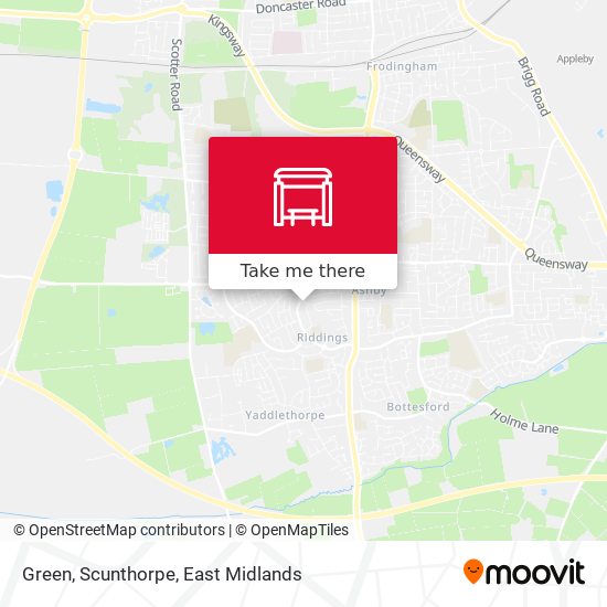 Green, Scunthorpe map