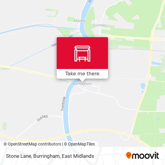 Stone Lane, Burringham map
