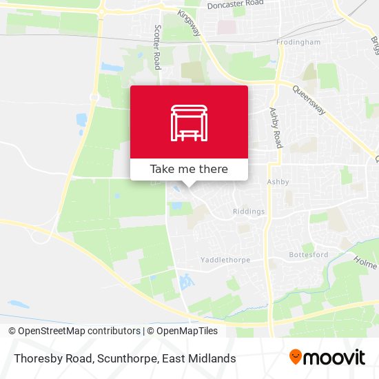 Thoresby Road, Scunthorpe map