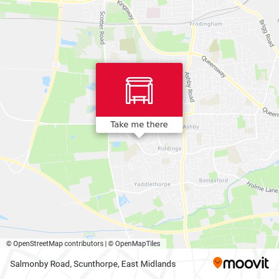 Salmonby Road, Scunthorpe map