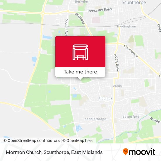 Mormon Church, Scunthorpe map