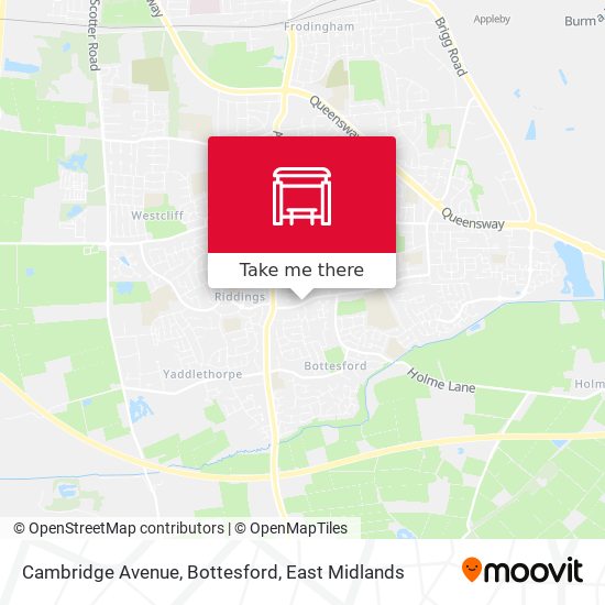 Cambridge Avenue, Bottesford map