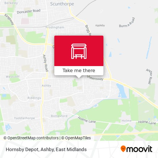 Hornsby Depot, Ashby map