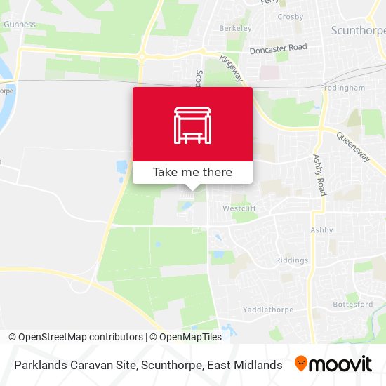 Parklands Caravan Site, Scunthorpe map