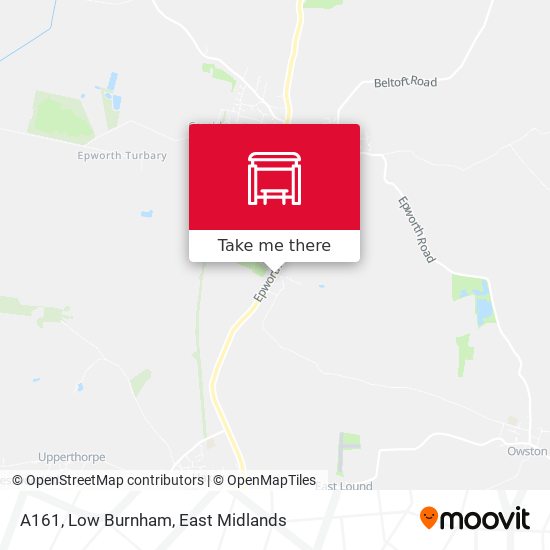 A161, Low Burnham map