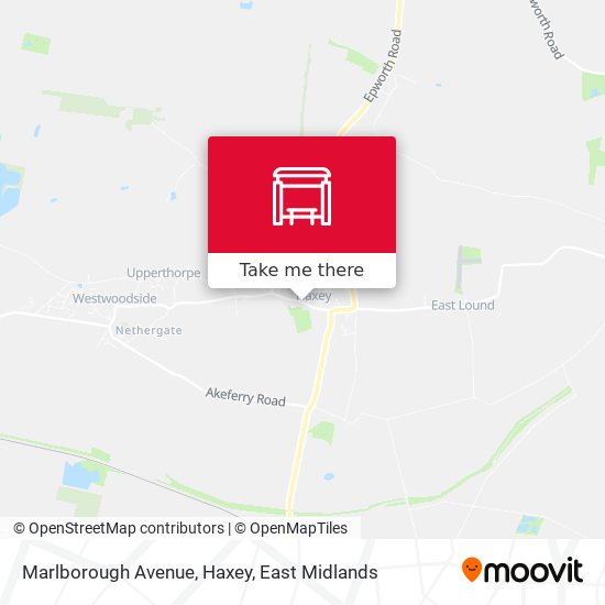 Marlborough Avenue, Haxey map