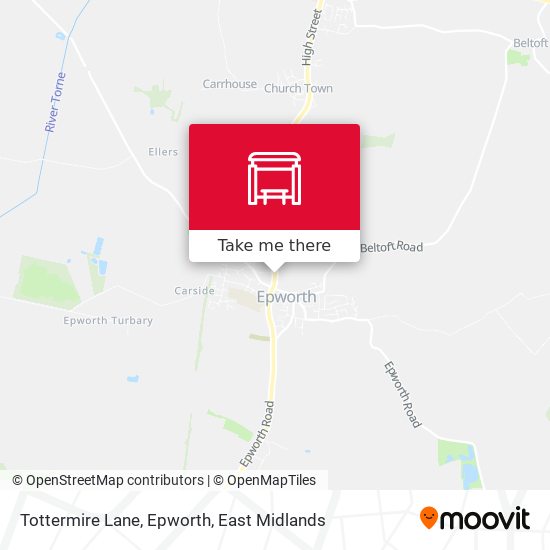 Tottermire Lane, Epworth map