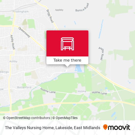 The Valleys Nursing Home, Lakeside map