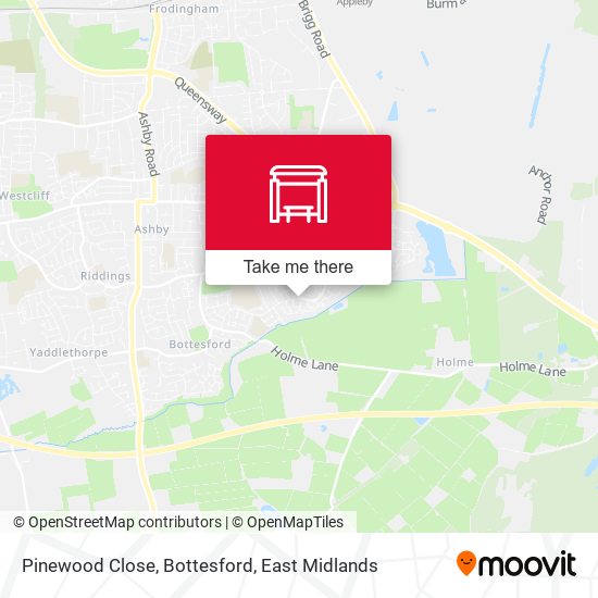 Pinewood Close, Bottesford map