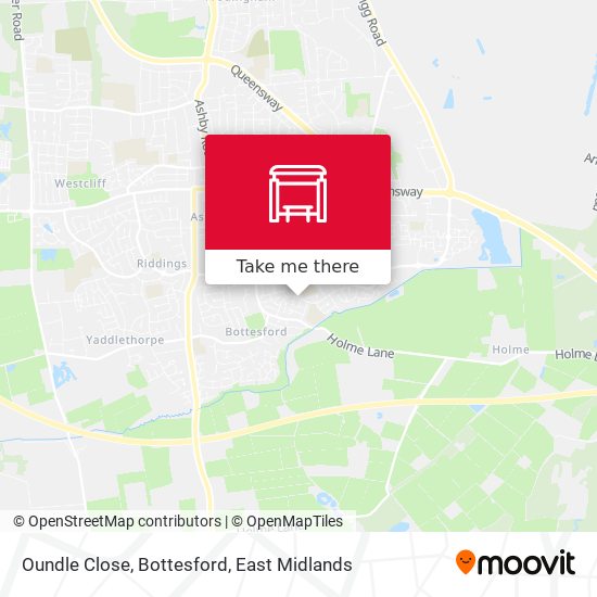 Oundle Close, Bottesford map