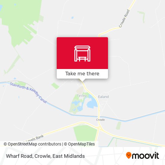 Wharf Road, Crowle map