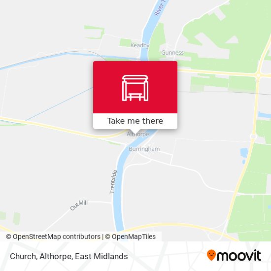 Church, Althorpe map
