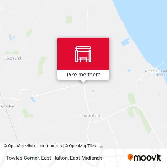 Towles Corner, East Halton map