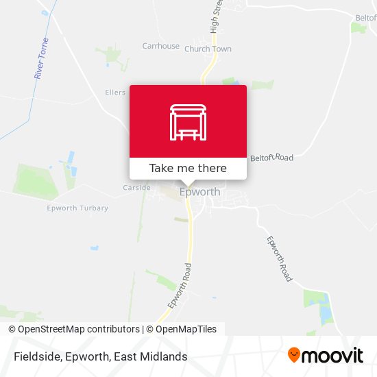 Fieldside, Epworth map