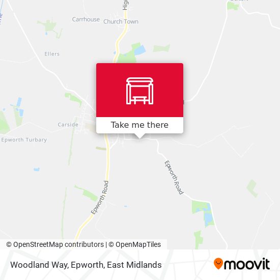Woodland Way, Epworth map