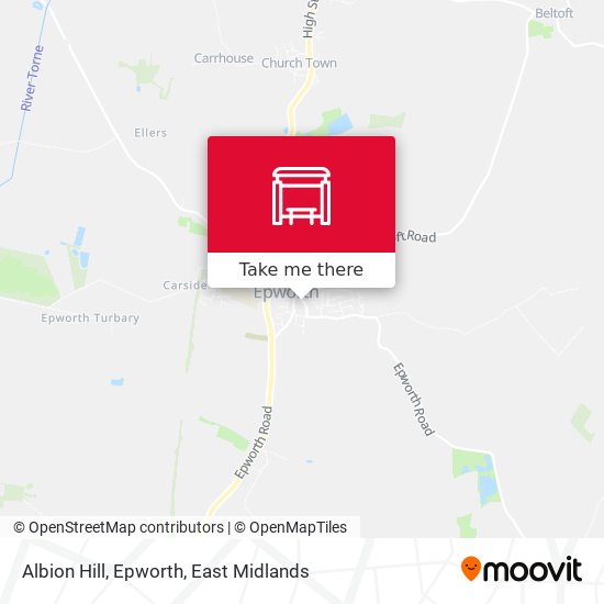 Albion Hill, Epworth map