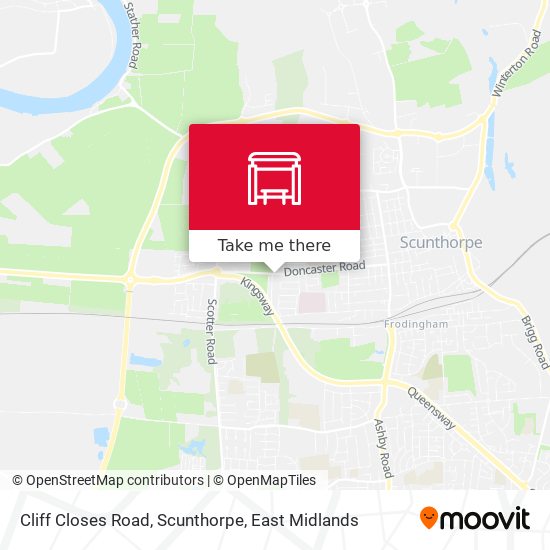 Cliff Closes Road, Scunthorpe map