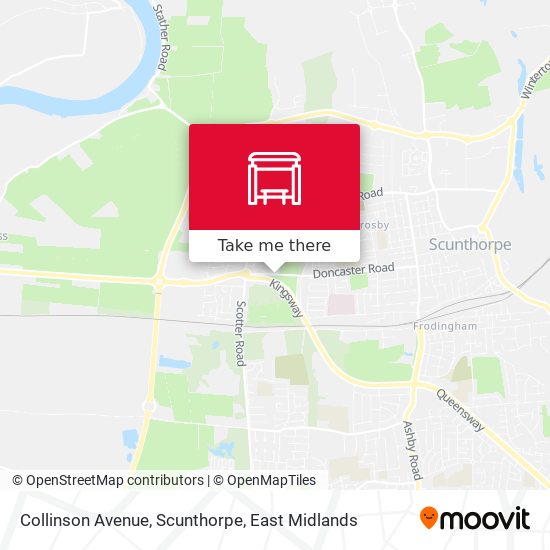 Collinson Avenue, Scunthorpe map