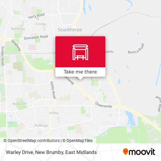 Warley Drive, New Brumby map