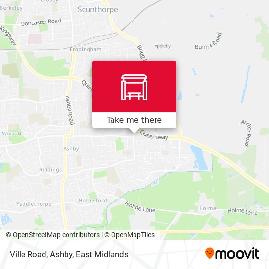 Ville Road, Ashby map