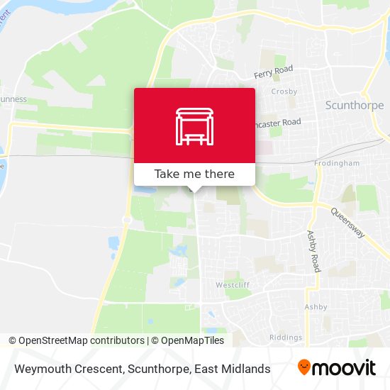 Weymouth Crescent, Scunthorpe map