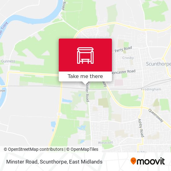 Minster Road, Scunthorpe map