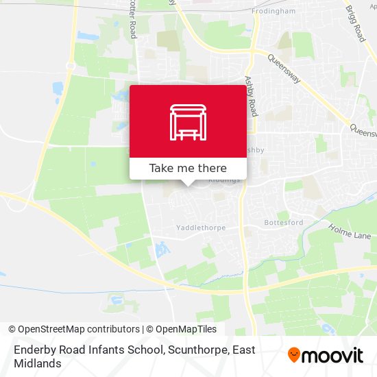 Enderby Road Infants School, Scunthorpe map
