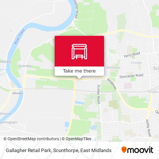 Gallagher Retail Park, Scunthorpe map