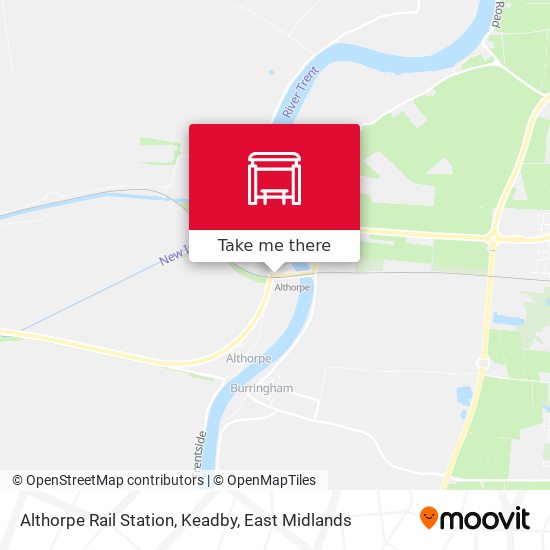Althorpe Rail Station, Keadby map
