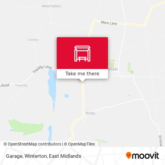 Garage, Winterton map