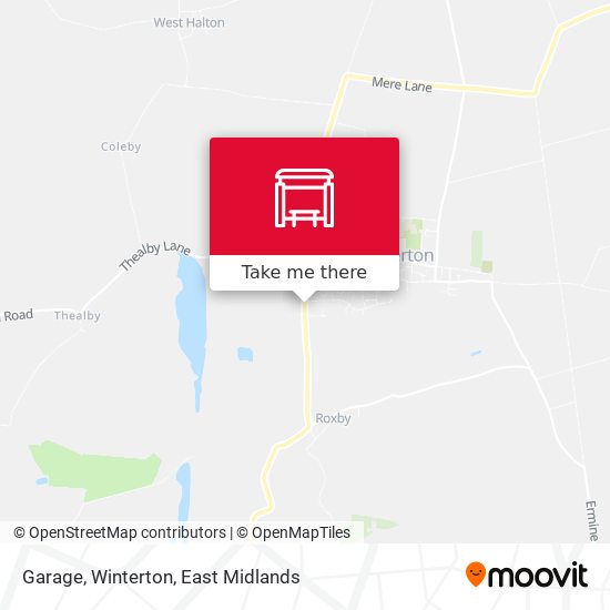 Garage, Winterton map