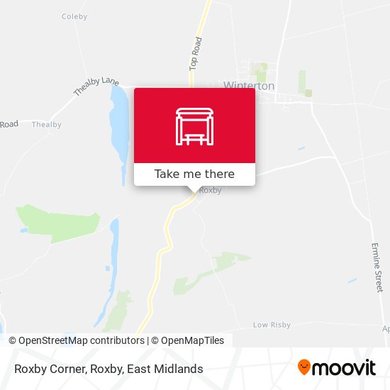 Roxby Corner, Roxby map