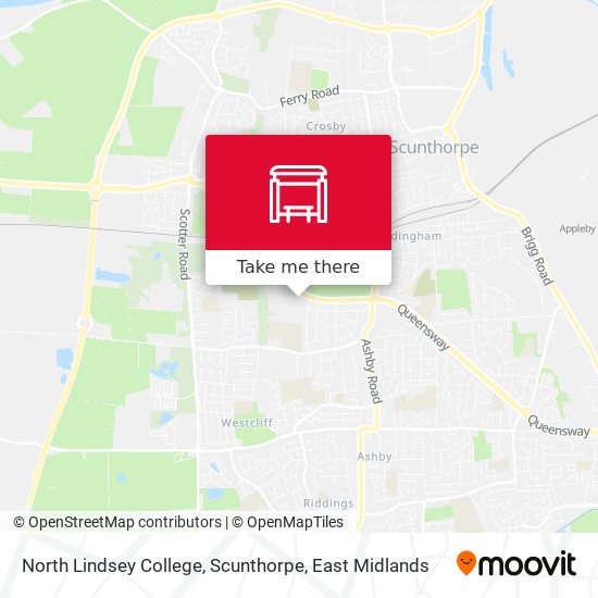 North Lindsey College, Scunthorpe map