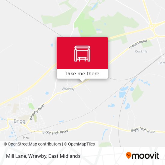 Mill Lane, Wrawby map