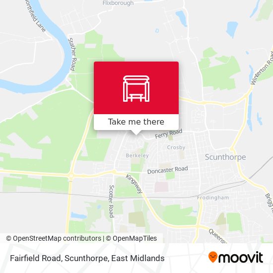 Fairfield Road, Scunthorpe map