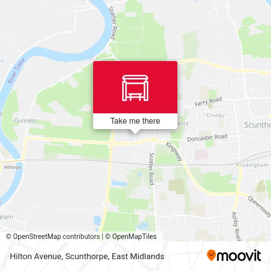 Hilton Avenue, Scunthorpe map