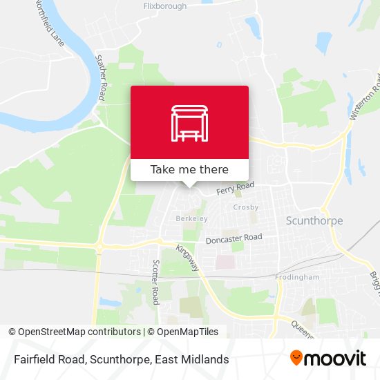 Fairfield Road, Scunthorpe map